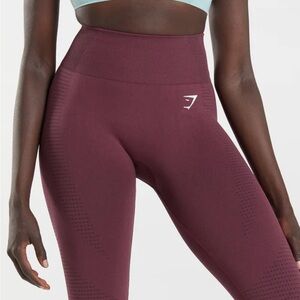 Gymshark High-Rise Maroon Leggings